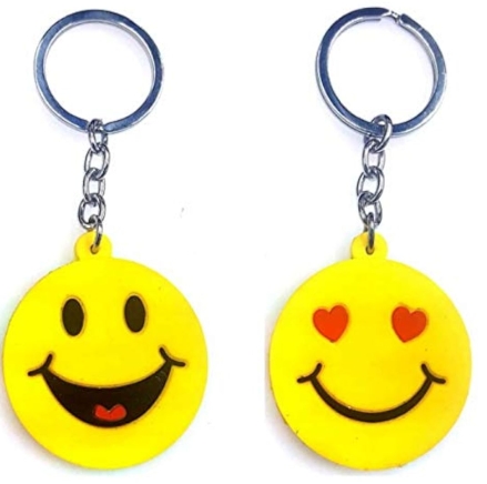 ميني Emoticon ناعمة PVC Keychain ملء آلة
